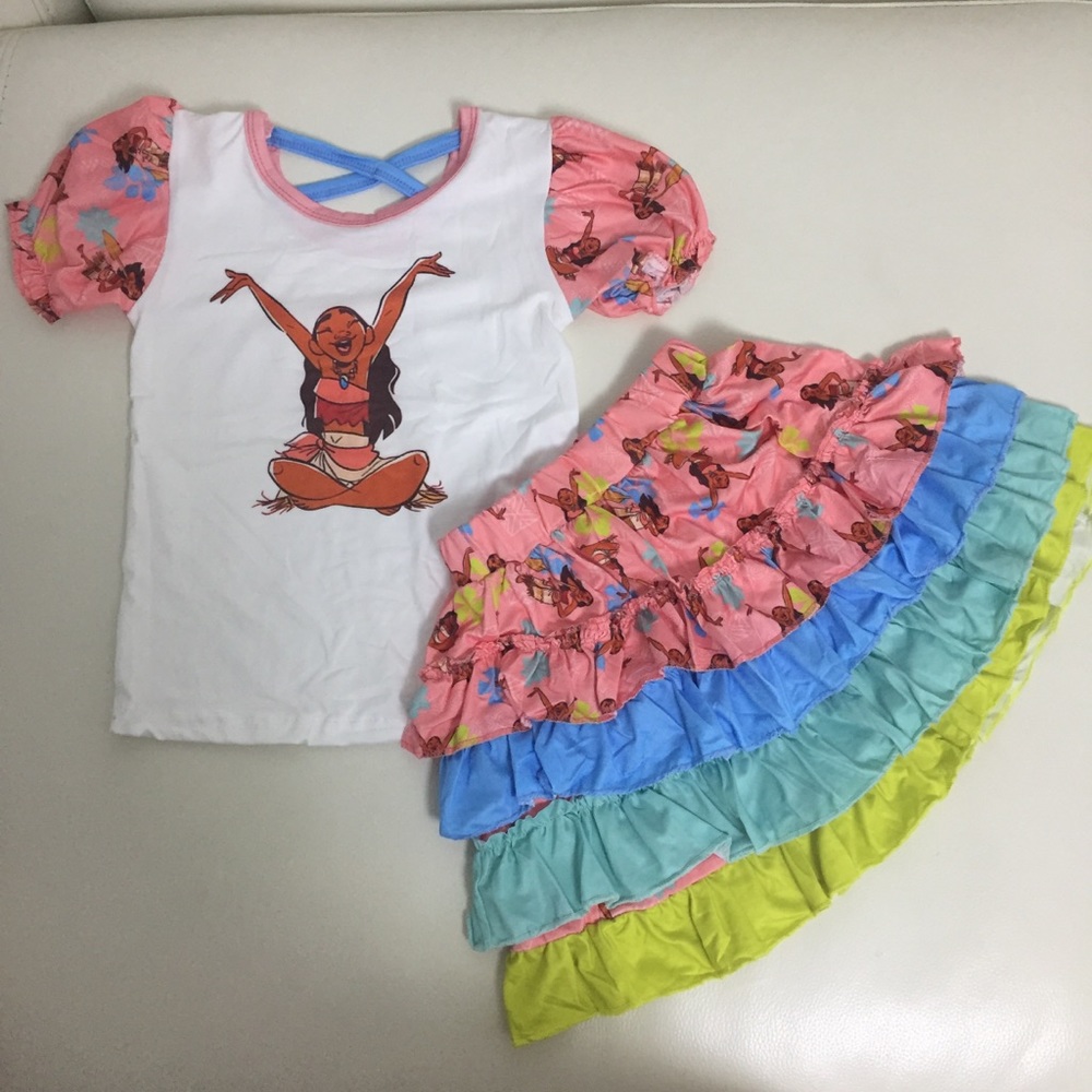 Moana Cute skirt Top Set - Picture 2 of 8